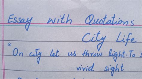 city life essay|Iba pa.